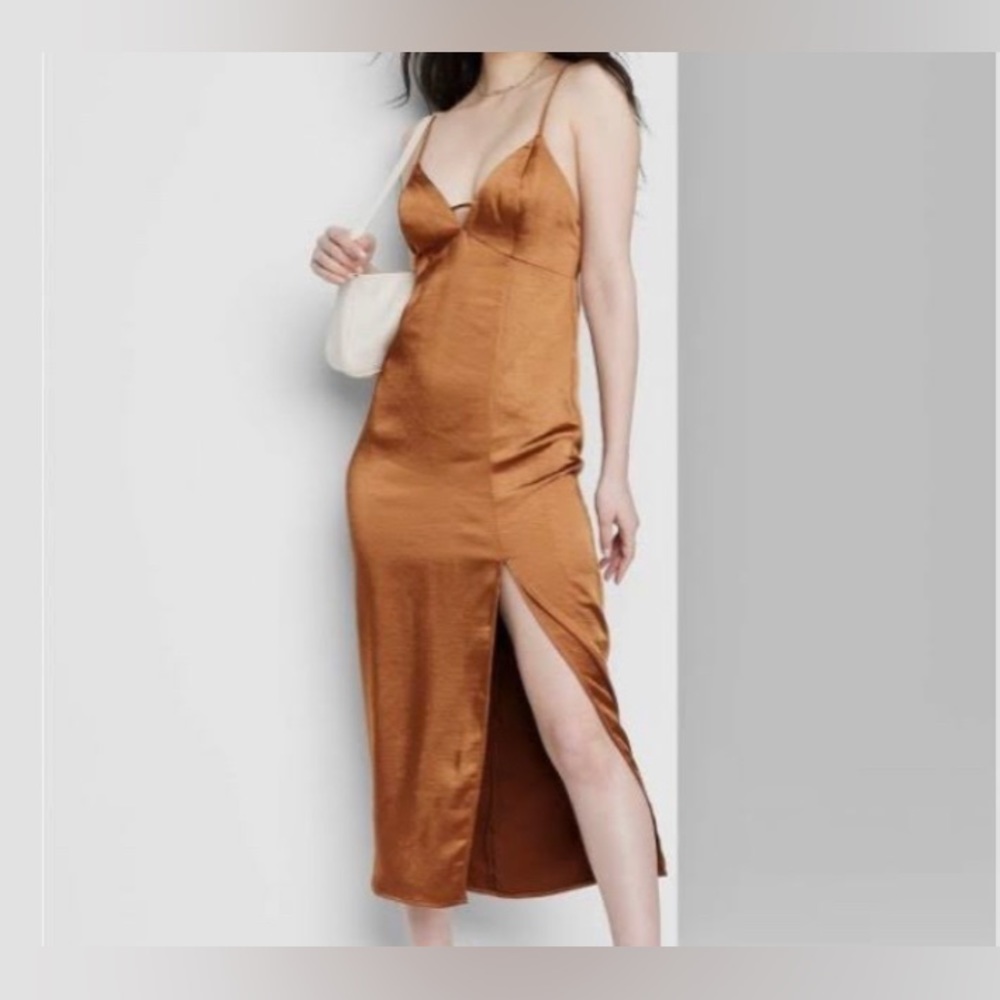 Satin slip dress